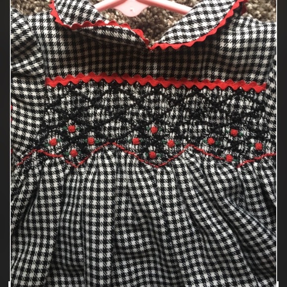 Peter Pan collar gingham dress - Picture 3 of 4